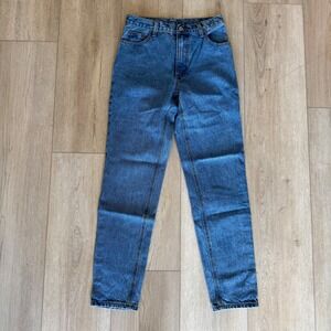 Brandy Melville John Galt High Waisted Mom Jeans Med Wash Straight Leg Small EUC